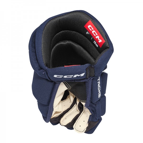 Gants CCM Tacks AS550 Junior navy blanc