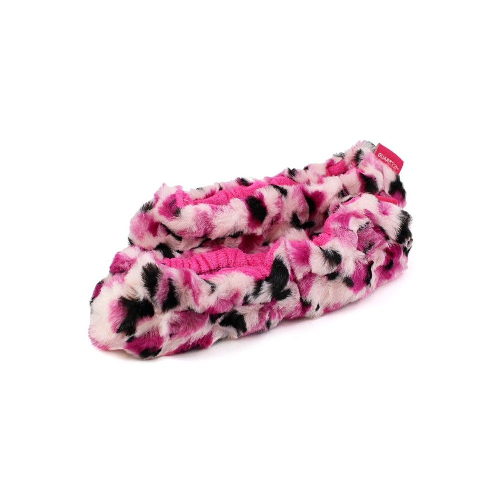 Protège-lames GUARDOG SoftPawz Fuzzy fourrure léopard rose