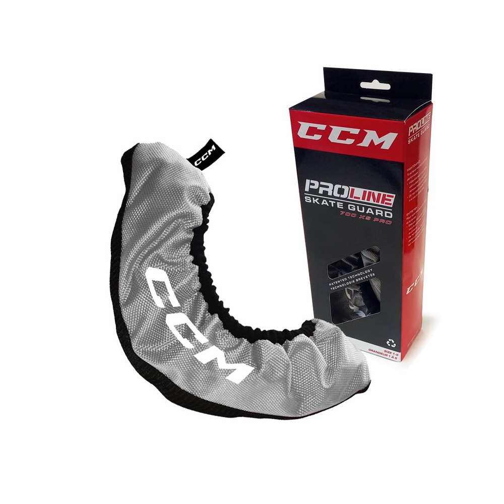 Protège-lames CCM Proline 700 XS Pro Skateguard renforcé gris métal