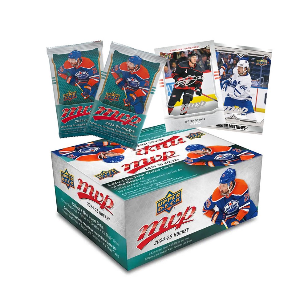 Box de 216 cartes collection NHL Upper Deck MVP Saison Hockey 2024-2025