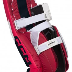 Bottes CCM Extreme Flex EFlex 6.5 senior blanc rouge noir