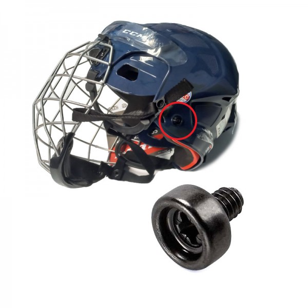 Vis Dome pour sangle de grille de casque