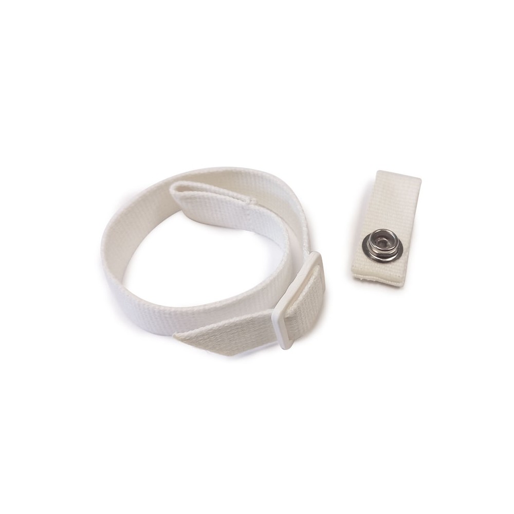 Jugulaire blanche 2 pièces avec clips pour casque