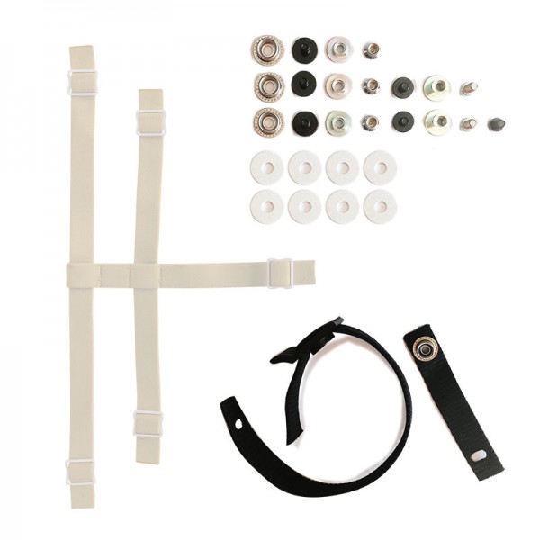 Kit Strap CCM pour masque Gardien avec pressions-clips beige