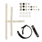 Kit Strap CCM pour masque Gardien avec pressions-clips ACMKIT