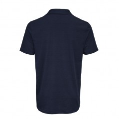 Polo CCM fitted bleu navy