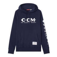 Sweat à capuche CCM 125 ans bleu navy