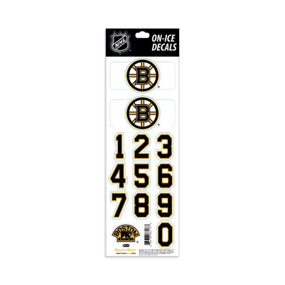 Planche stickers autocollants numéros et logo NHL
