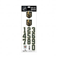 Planche stickers autocollants numéros et logo NHL Golden Knights Las Vegas