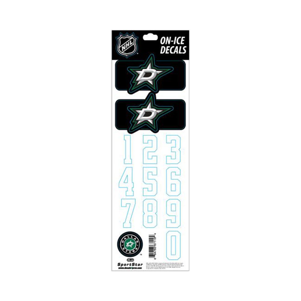 Planche stickers autocollants numéros et logo NHL