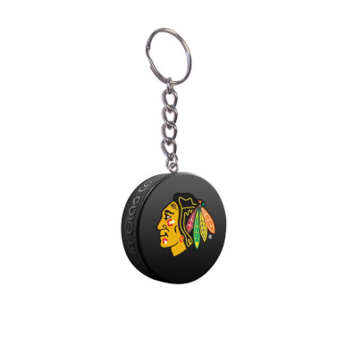 Porte-clés palet de collection officiel NHL Blackhawks Chicago