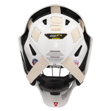 Masque de protection de gardien CCM AXIS F9 blanc