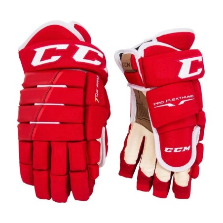 Gants CCM Tacks 4R Pro senior rouge blanc