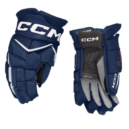 Gants CCM Jetspeed FT8 Senior navy blanc