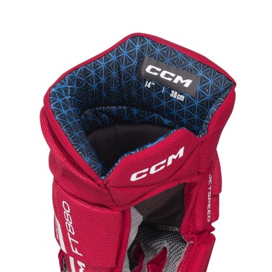 Gants CCM Jetspeed FT880 Senior rouge blanc