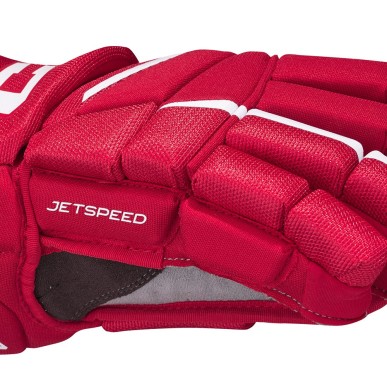 Gants CCM Jetspeed FT880 Senior rouge blanc