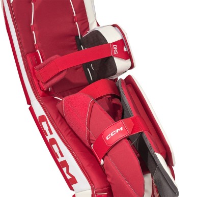 Bottes CCM EFLEX 7.5 Gardien Senior blanc rouge Detroit