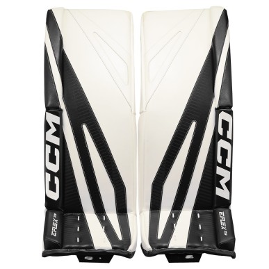 Bottes CCM EFLEX 7.5 Gardien Senior blanc noir