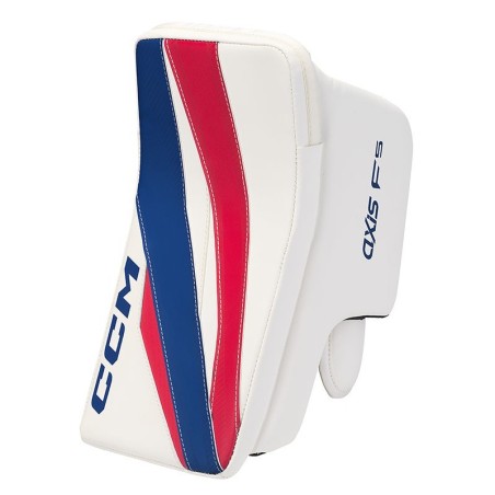 Bouclier CCM AXIS F5 Gardien Junior Inversé blanc rouge royal