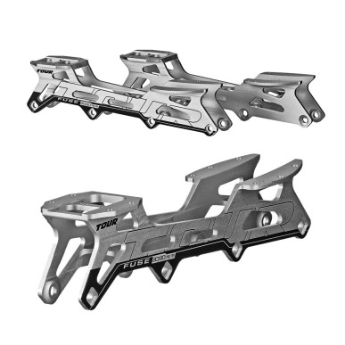 Châssis TOUR Fuse Aluminium Hi-Lo et visserie, roulements, spacers
