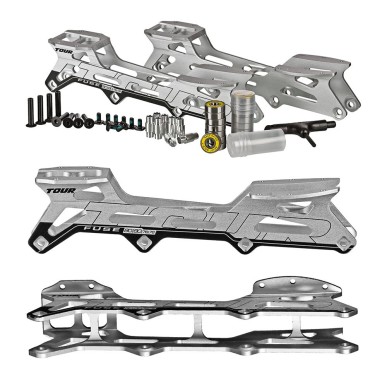 Châssis TOUR Fuse Aluminium Hi-Lo et visserie, roulements, spacers