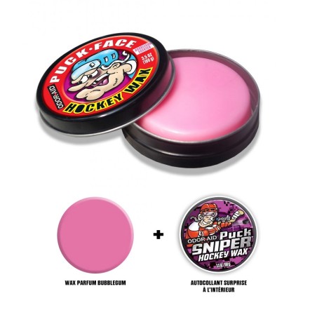Cire ODOR-AID Hockey WAX PUCK FACE rouge