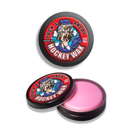 Cire ODOR-AID Hockey WAX PUCK FACE bleu Puck'n Angry