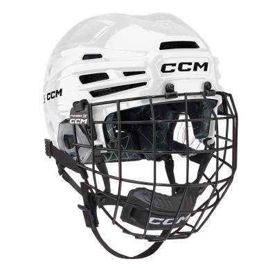 Casque de joueuse de hockey CCM FTW Combo avec grille Femme blanc