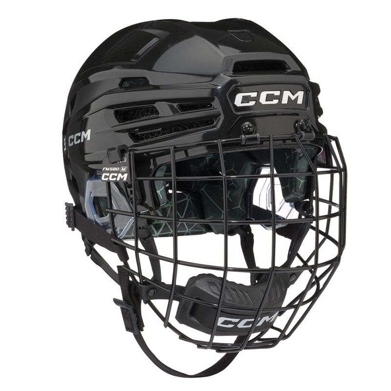 Casque de joueuse de hockey CCM FTW Combo avec grille Femme noir