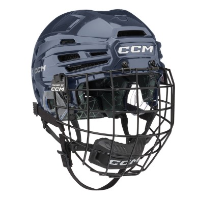 Casque de joueuse de hockey CCM FTW Combo avec grille Femme navy