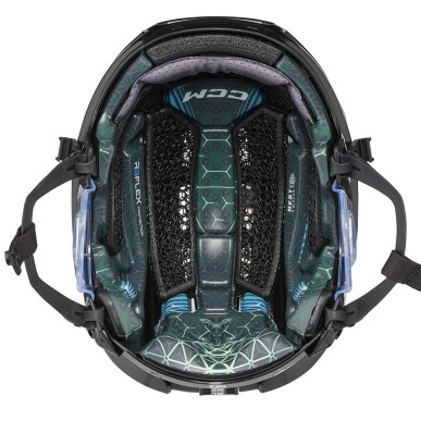 Casque de joueuse de hockey CCM FTW Combo avec grille Femme noir