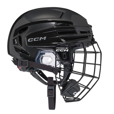 Casque de joueuse de hockey CCM FTW Combo avec grille Femme noir