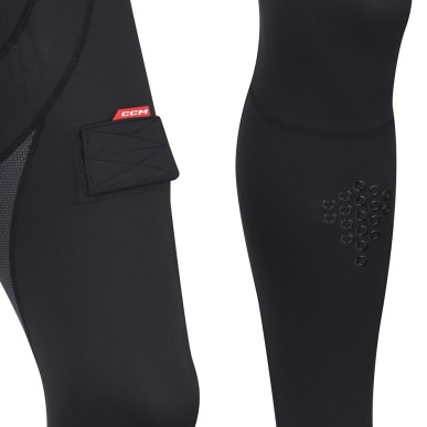Pantalon CCM Performance Compression coquille gel et velcros senior