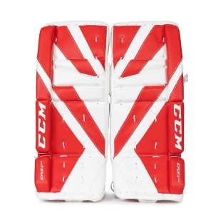 Bottes CCM EFlex 5.5 junior blanc et rouge