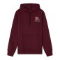 Sweat à capuche CCM Winter Montagnes couleur cerise noire