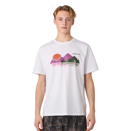T-shirt CCM Winter Montagnes blanc
