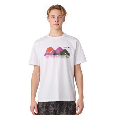 T-shirt CCM Winter Montagnes blanc