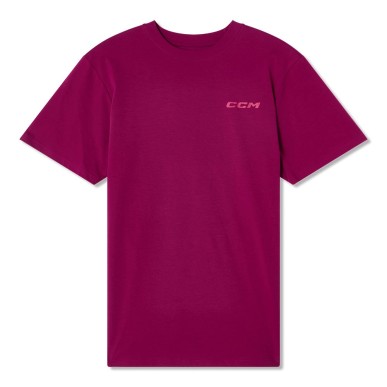 T-shirt CCM Casual couleur framboise