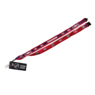 Lanières pour clés logo équipes NHL officiel Canadiens Montreal