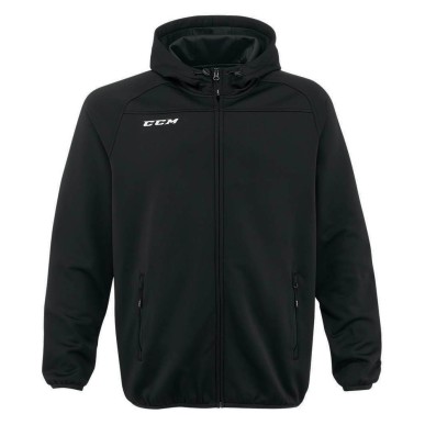 Sweat à capuche CCM Locker Room full zip hood noir