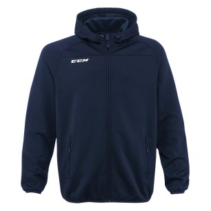 Sweat à capuche CCM Locker Room full zip hood navy