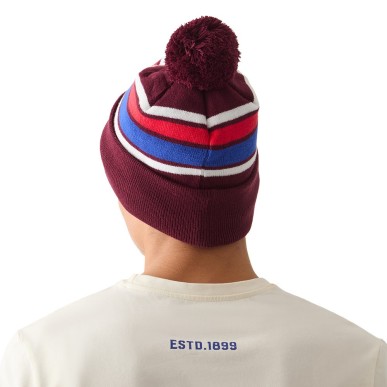 Bonnet CCM Vintage Pom Knit bordeaux