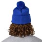 Bonnet CCM Athleisure Pom Knit bleu royal