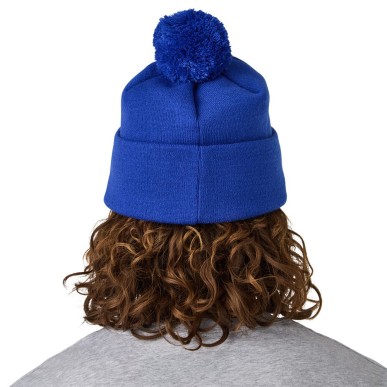 Bonnet CCM Athleisure Pom Knit bleu royal