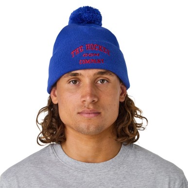 Bonnet CCM Athleisure Pom Knit bleu royal