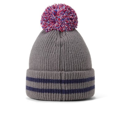 Bonnet CCM Vintage gris à pompon