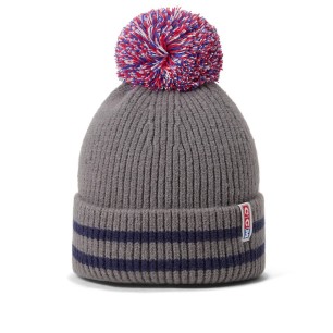 Bonnet CCM Vintage gris à pompon