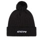 Bonnet CCM Team Pom Knit noir à pompon