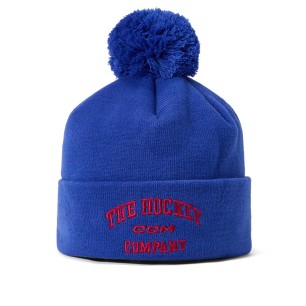 Bonnet CCM Athleisure Pom Knit bleu royal