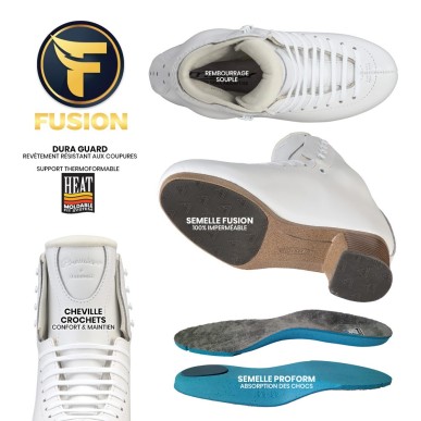 Bottines patins JACKSON Premiere FS2850 blanc sans lames